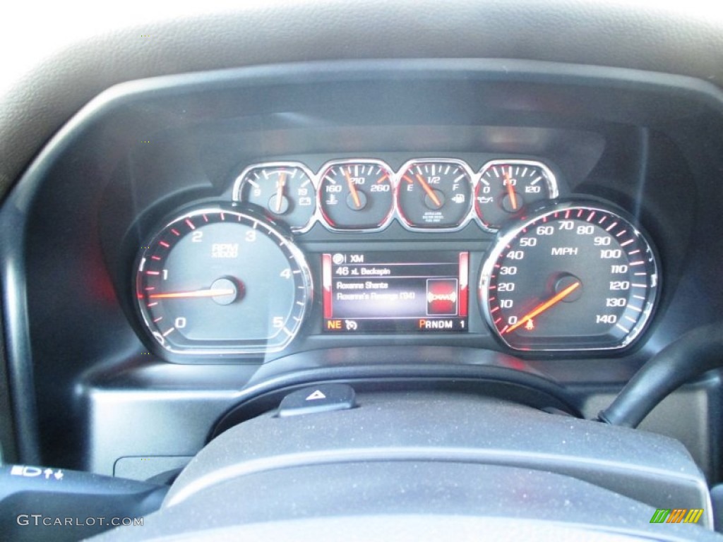 2015 GMC Sierra 2500HD SLT Crew Cab 4x4 Gauges Photo #91000341