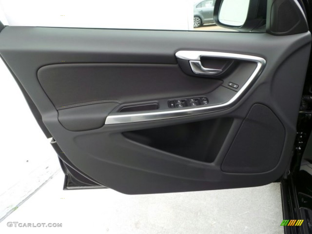 2015 Volvo V60 T5 Drive-E R-Design Off-Black/Anthracite Door Panel Photo #91002978