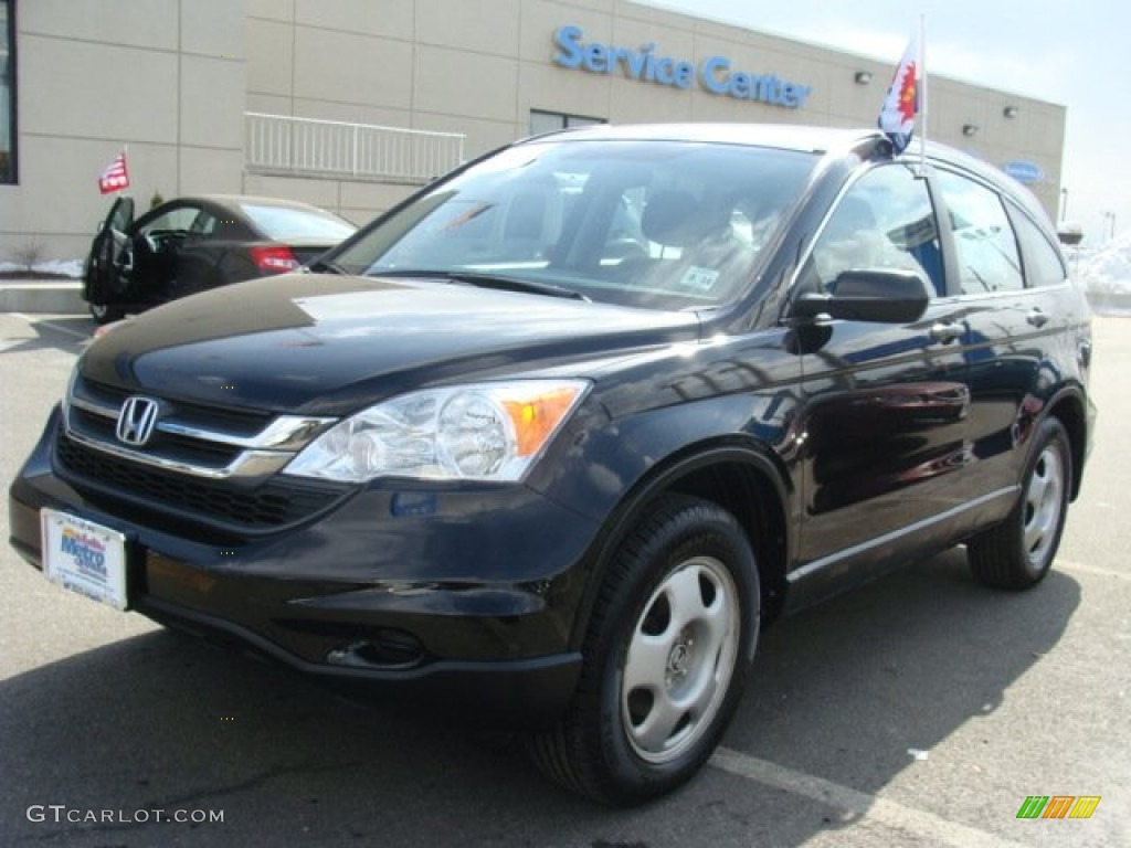 2010 CR-V LX AWD - Crystal Black Pearl / Black photo #7