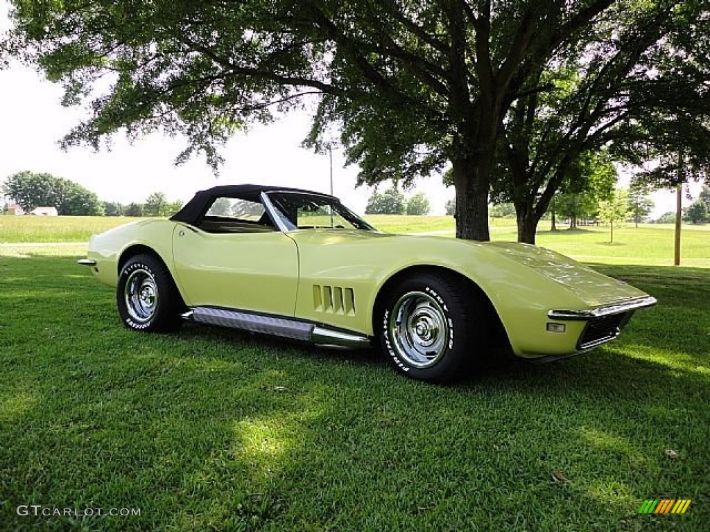 Safari Yellow 1968 Chevrolet Corvette Convertible Exterior Photo #91005225