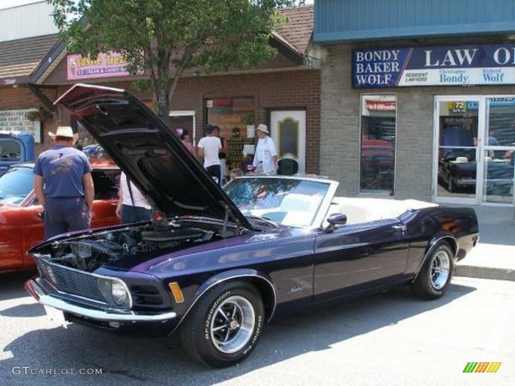 1970 Mustang Convertible - Plum Purple / White photo #3