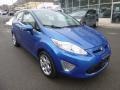 2011 Blue Flame Metallic Ford Fiesta SES Hatchback  photo #8