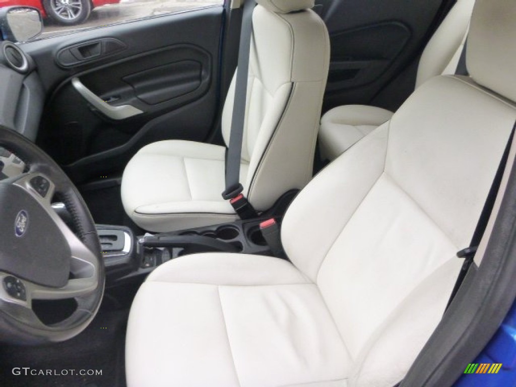 2011 Fiesta SES Hatchback - Blue Flame Metallic / Cashmere/Charcoal Black Leather photo #15