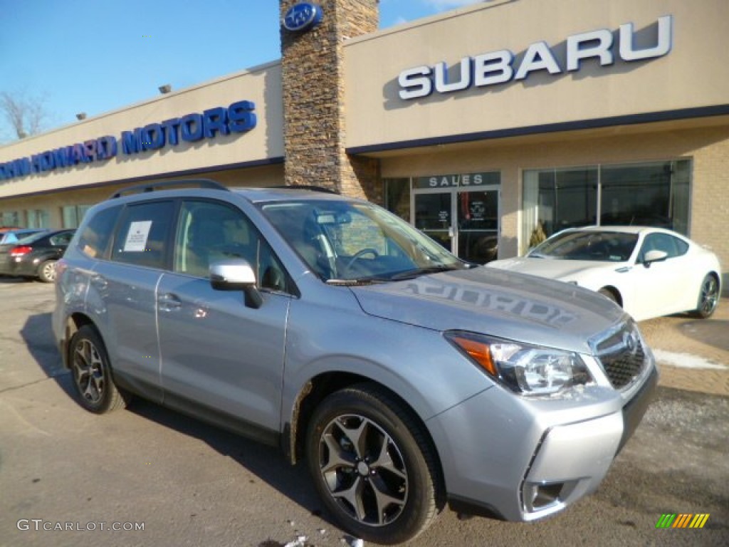 2014 Forester 2.0XT Touring - Ice Silver Metallic / Black photo #1