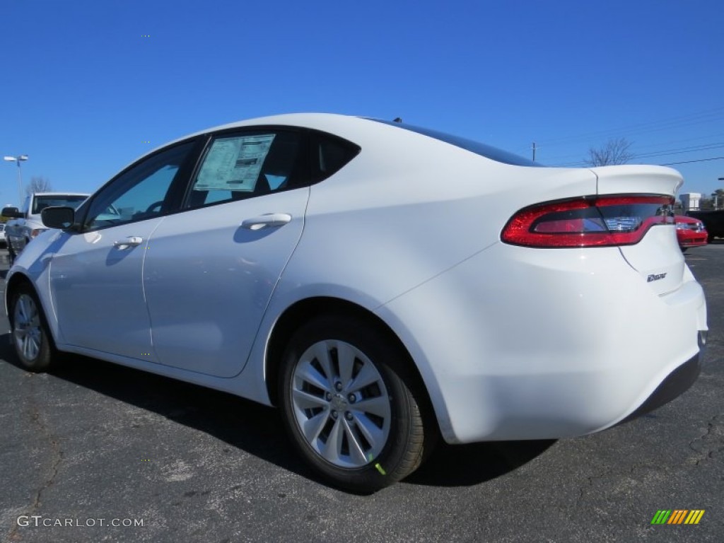 2014 Dart SXT - Bright White / Black/Light Tungsten photo #2