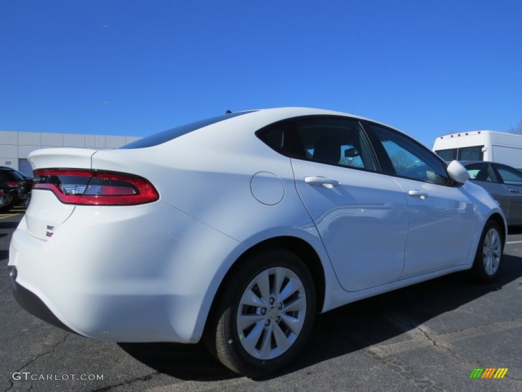 2014 Dart SXT - Bright White / Black/Light Tungsten photo #3