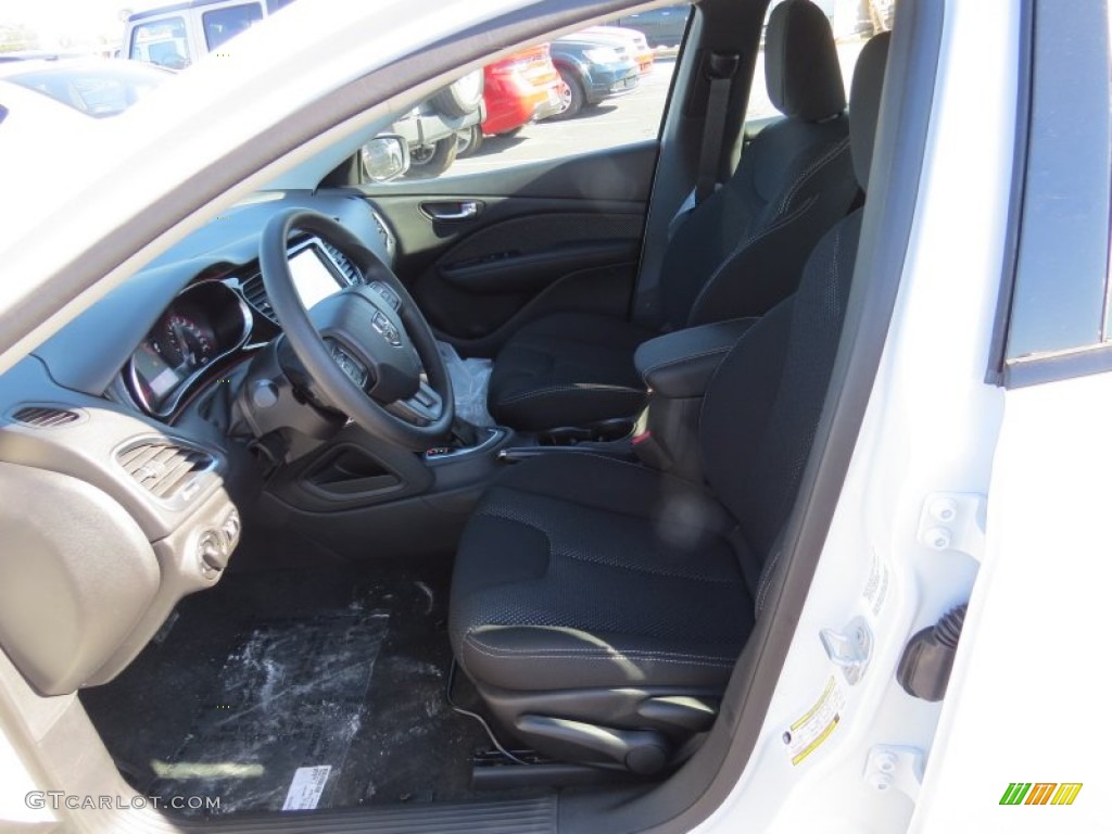 2014 Dart SXT - Bright White / Black/Light Tungsten photo #6