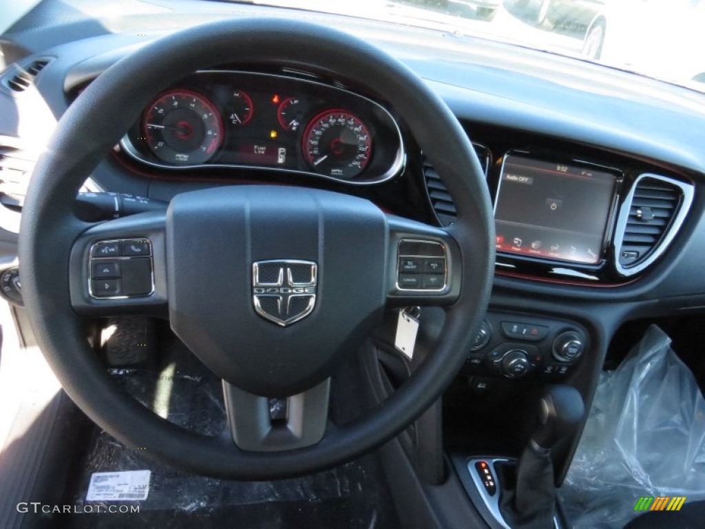 2014 Dart SXT - Bright White / Black/Light Tungsten photo #7