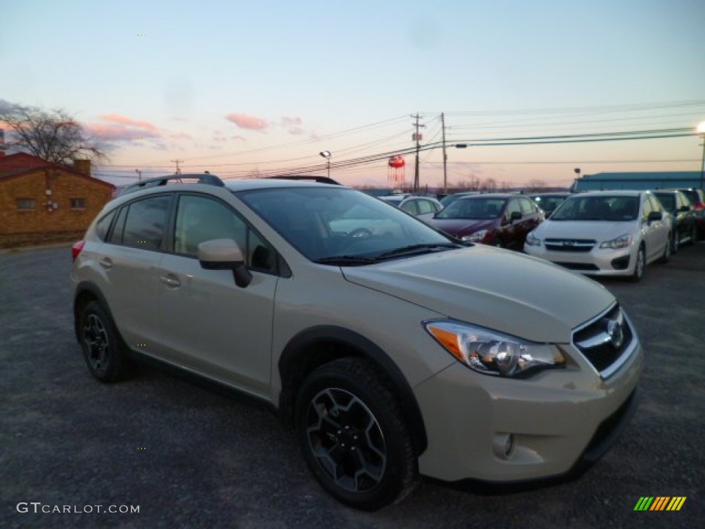 2014 XV Crosstrek 2.0i Premium - Desert Khaki / Black photo #1