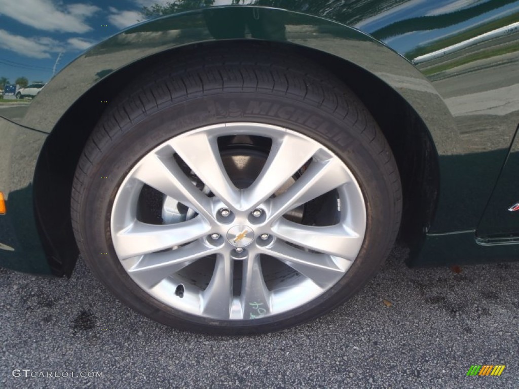 2014 Cruze LTZ - Rainforest Green Metallic / Cocoa/Light Neutral photo #9