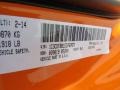 PL4: Header Orange 2014 Dodge Dart SXT Color Code