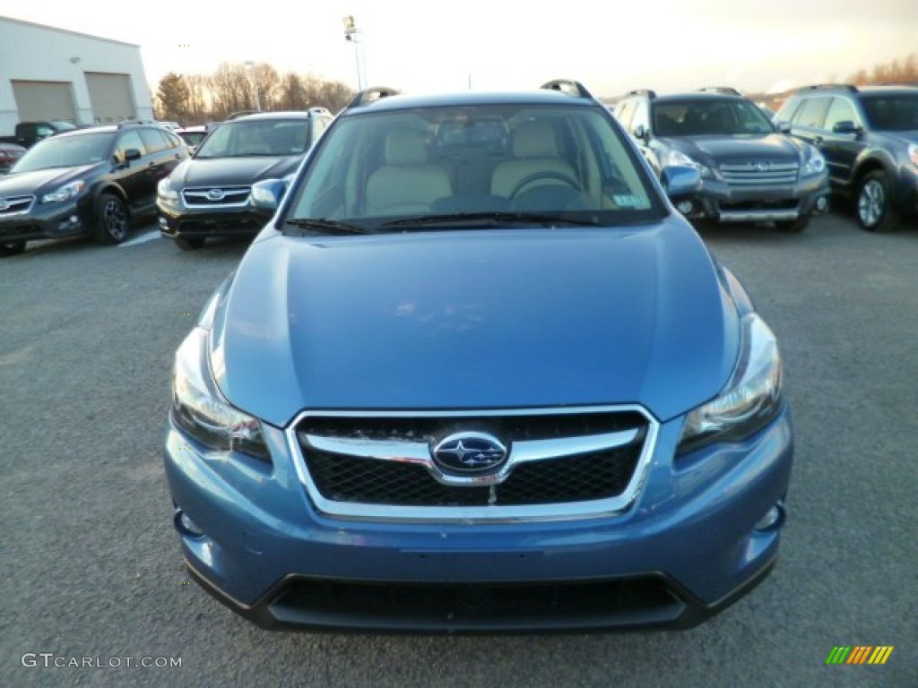 2014 XV Crosstrek Hybrid - Quartz Blue Pearl / Ivory photo #2