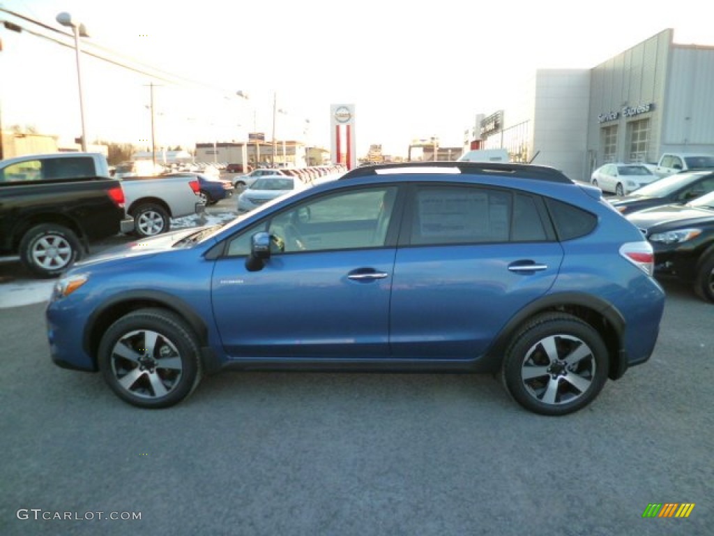 2014 XV Crosstrek Hybrid - Quartz Blue Pearl / Ivory photo #4