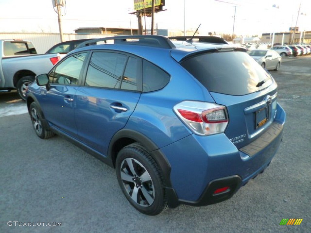 2014 XV Crosstrek Hybrid - Quartz Blue Pearl / Ivory photo #5