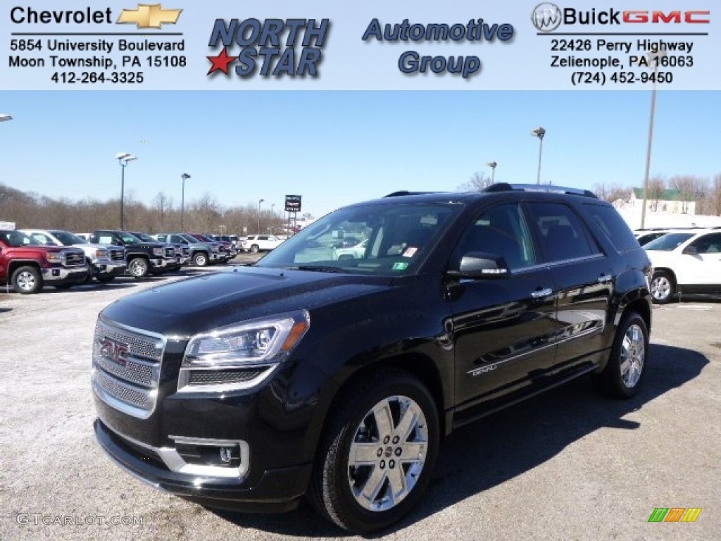 2014 Acadia Denali AWD - Carbon Black Metallic / Ebony photo #1