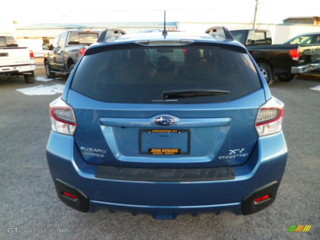 2014 XV Crosstrek Hybrid - Quartz Blue Pearl / Ivory photo #6