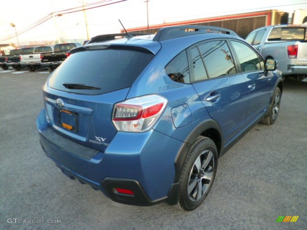2014 XV Crosstrek Hybrid - Quartz Blue Pearl / Ivory photo #7