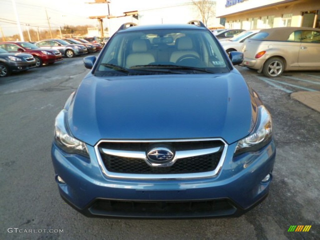 2014 XV Crosstrek Hybrid Touring - Quartz Blue Pearl / Ivory photo #2