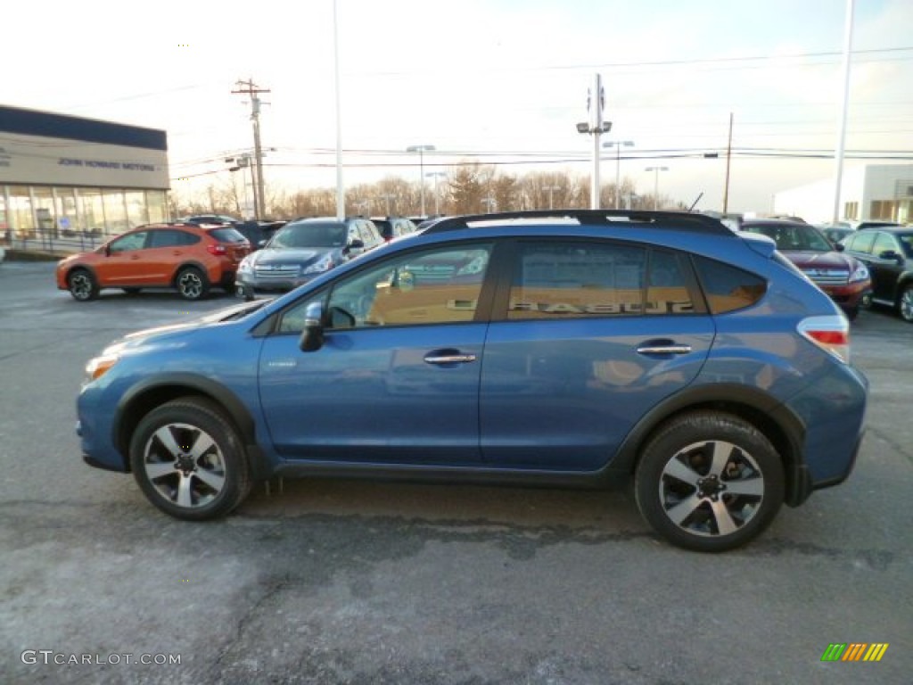 2014 XV Crosstrek Hybrid Touring - Quartz Blue Pearl / Ivory photo #4