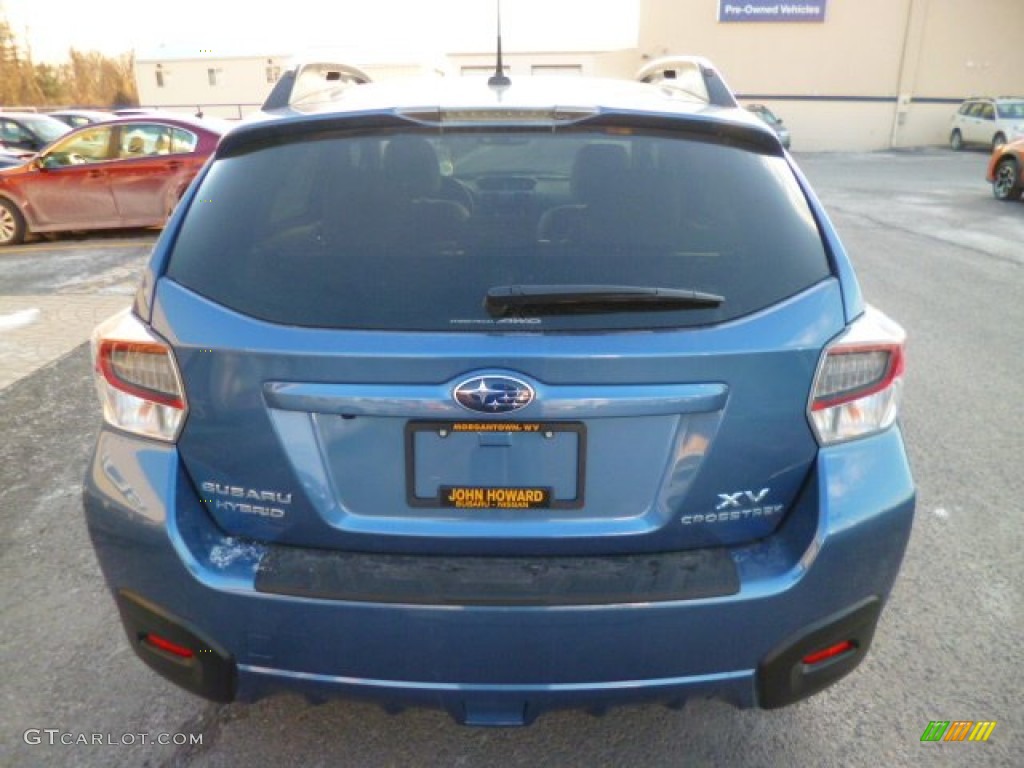 2014 XV Crosstrek Hybrid Touring - Quartz Blue Pearl / Ivory photo #6