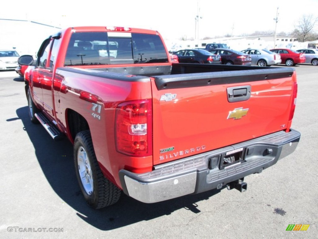 2011 Silverado 1500 LTZ Extended Cab 4x4 - Victory Red / Ebony photo #25