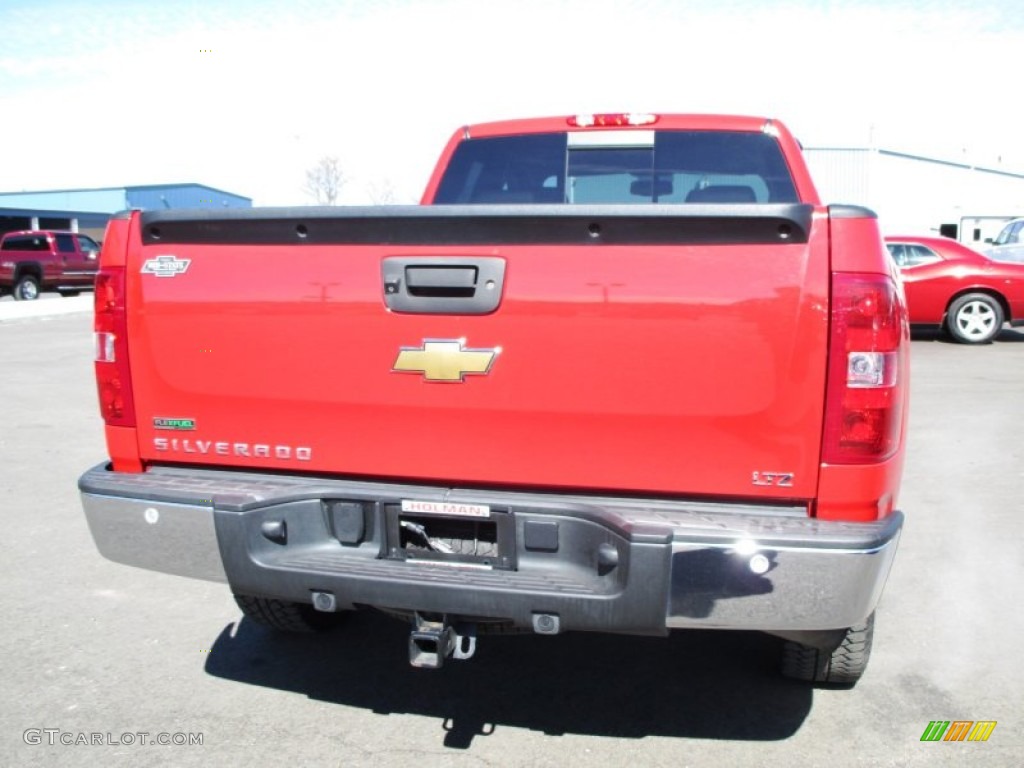 2011 Silverado 1500 LTZ Extended Cab 4x4 - Victory Red / Ebony photo #27