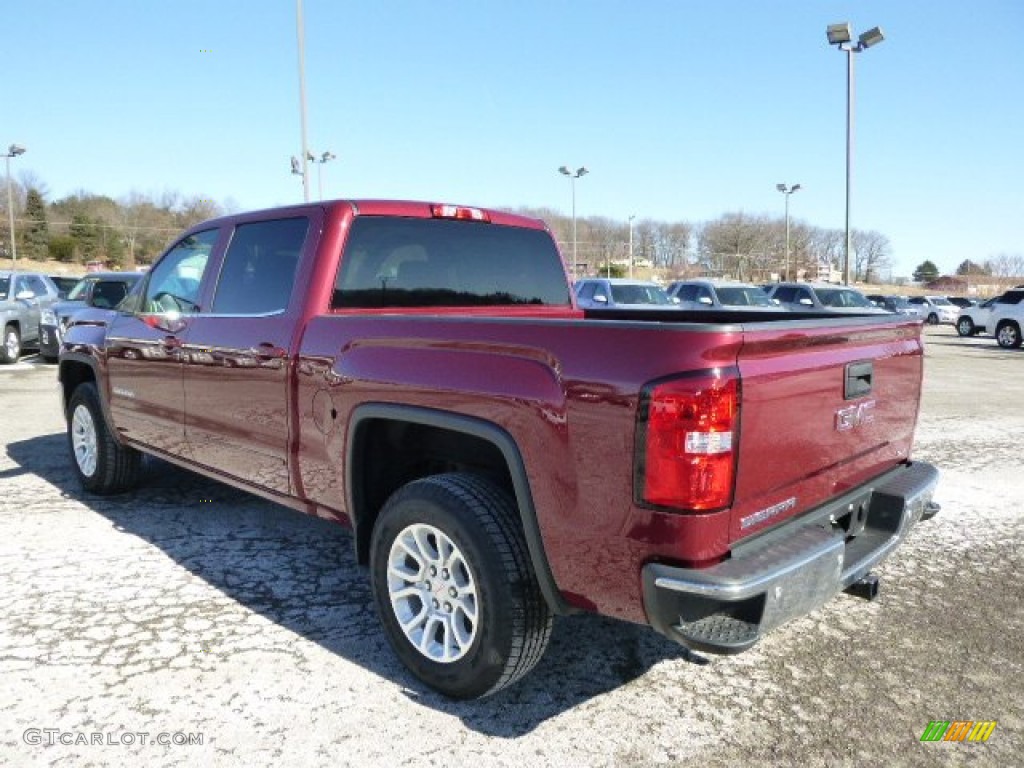 2014 Sierra 1500 SLE Crew Cab 4x4 - Sonoma Red Metallic / Jet Black photo #7