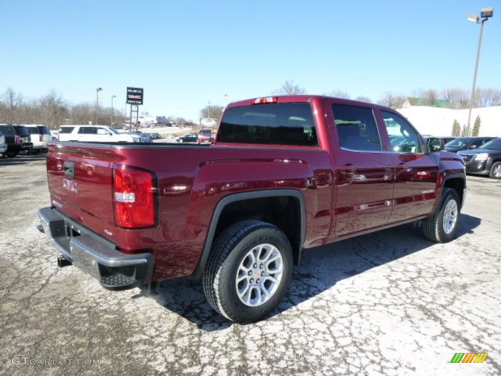 2014 Sierra 1500 SLE Double Cab 4x4 - Sonoma Red Metallic / Jet Black photo #5