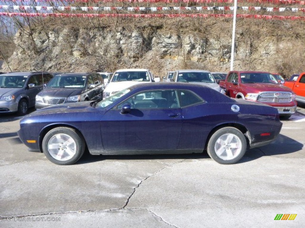 2014 Challenger SXT - Jazz Blue Pearl Coat / Dark Slate Gray photo #2