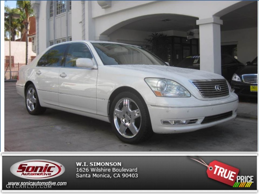 2005 LS 430 Sedan - Crystal White / Cashmere photo #1
