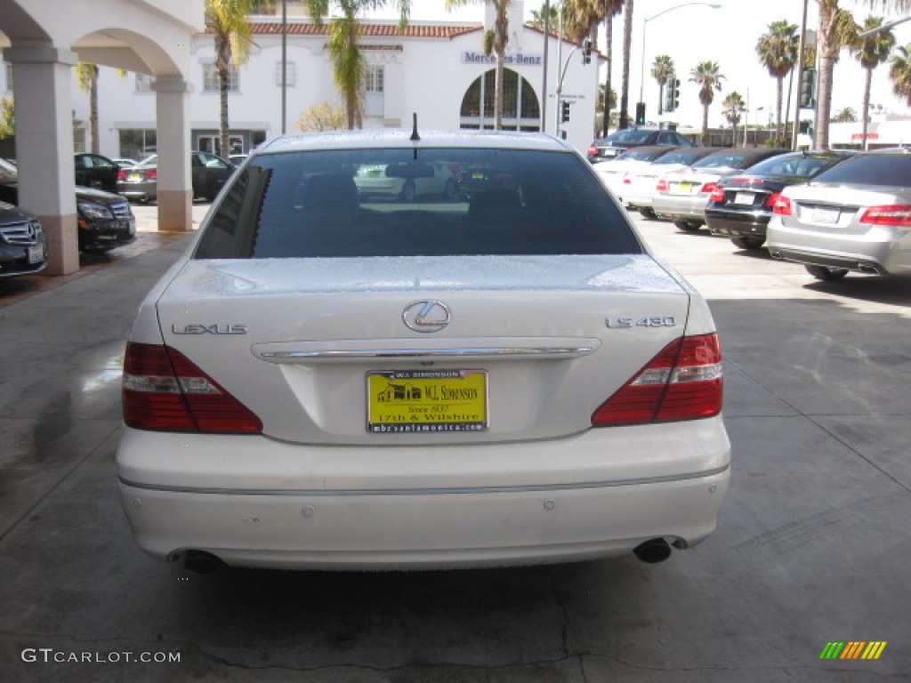2005 LS 430 Sedan - Crystal White / Cashmere photo #3