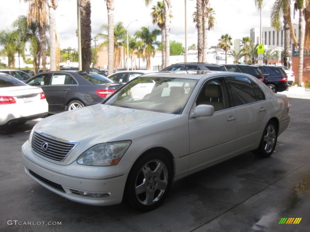 2005 LS 430 Sedan - Crystal White / Cashmere photo #5