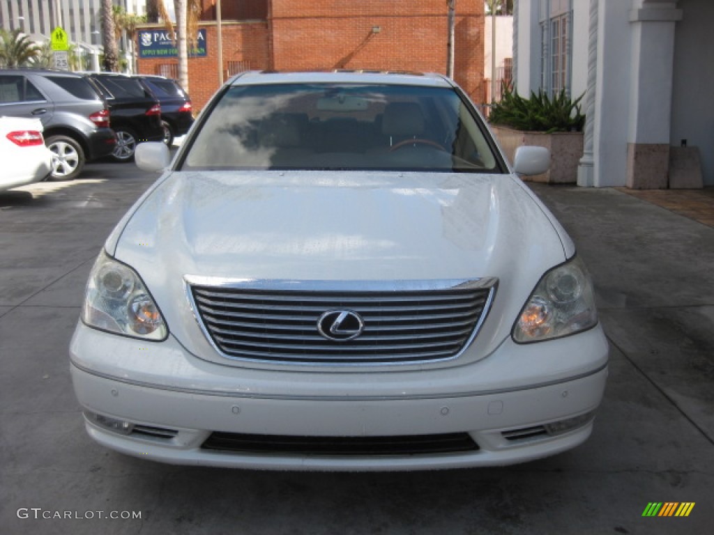 2005 LS 430 Sedan - Crystal White / Cashmere photo #6