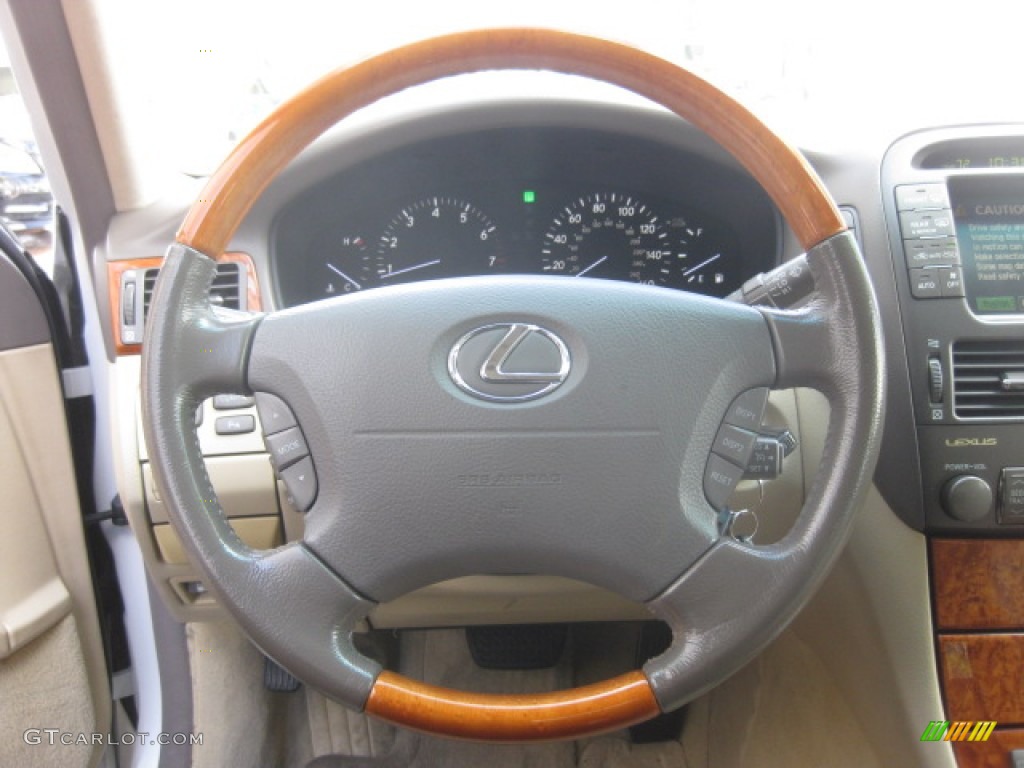 2005 LS 430 Sedan - Crystal White / Cashmere photo #10