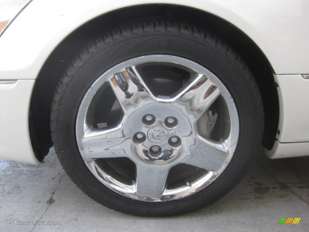 2005 LS 430 Sedan - Crystal White / Cashmere photo #23