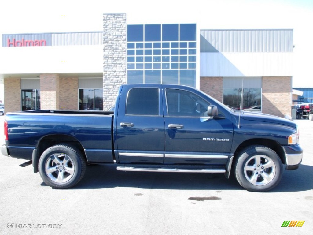 2005 Ram 1500 ST Quad Cab 4x4 - Patriot Blue Pearl / Dark Slate Gray photo #1