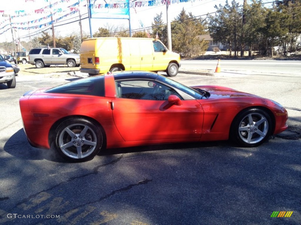 2005 Corvette Coupe - Precision Red / Ebony photo #8