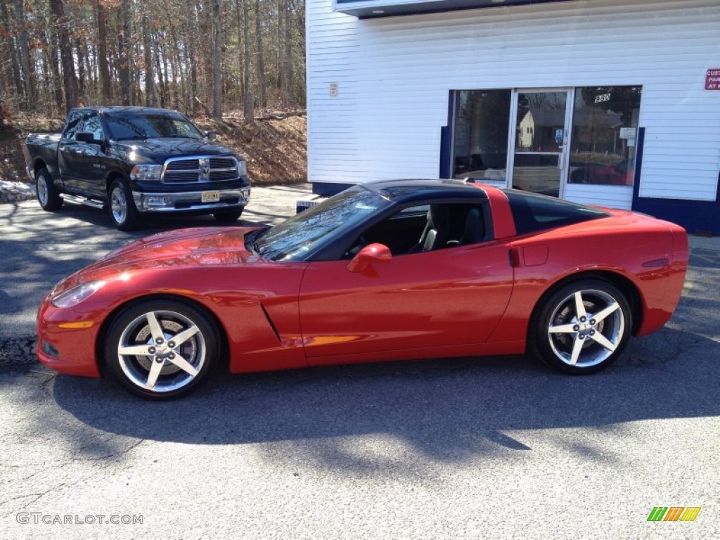 2005 Corvette Coupe - Precision Red / Ebony photo #17