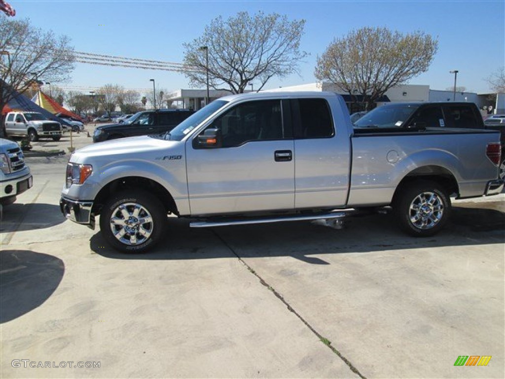 2014 F150 XLT SuperCab - Ingot Silver / Steel Grey photo #2