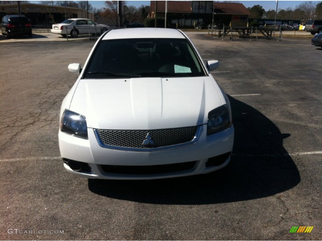 2011 Galant FE - White Pearl / Medium Gray photo #1