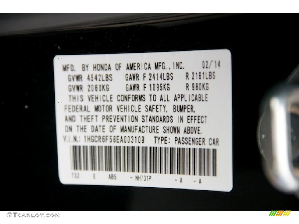 2014 Accord Hybrid EX-L Sedan - Crystal Black Pearl / Black photo #27