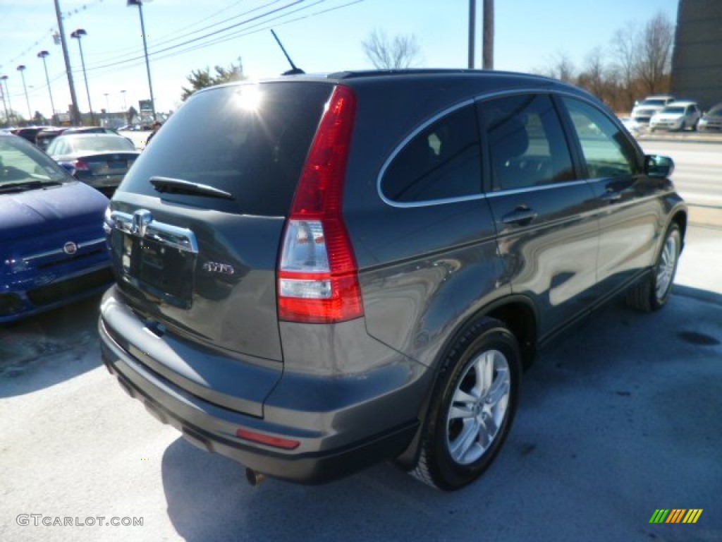 2011 CR-V EX-L 4WD - Polished Metal Metallic / Black photo #6