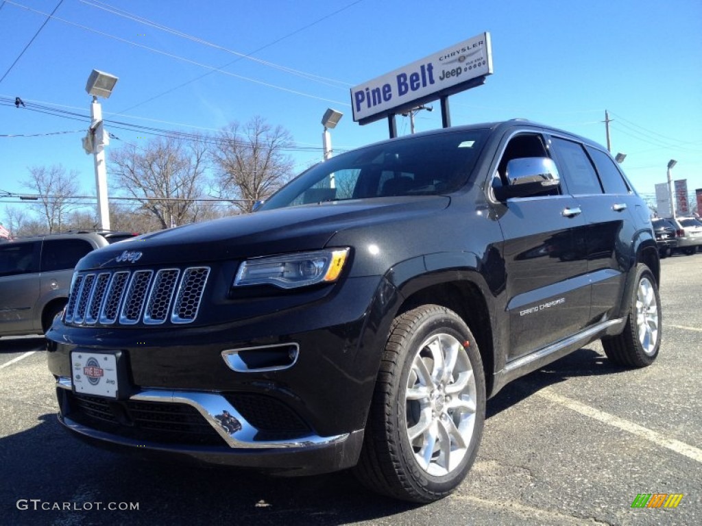 2014 Grand Cherokee Summit 4x4 - Brilliant Black Crystal Pearl / Morocco Black photo #1