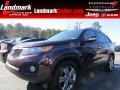 2013 Dark Cherry Kia Sorento EX  photo #1