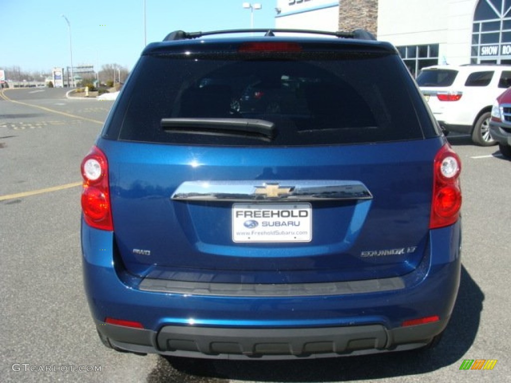 2010 Equinox LT AWD - Navy Blue Metallic / Jet Black/Light Titanium photo #5