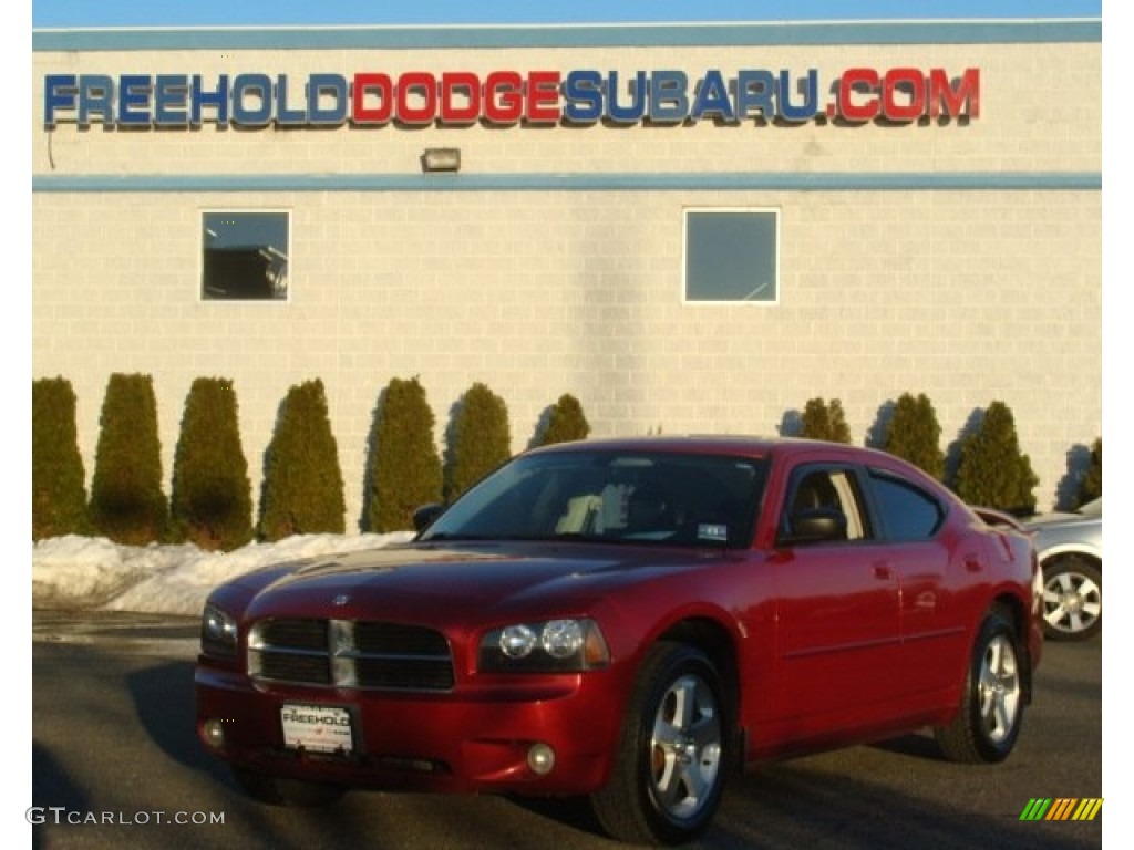 2009 Charger SXT AWD - Inferno Red Crystal Pearl / Dark Slate Gray photo #1