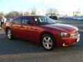 2009 Inferno Red Crystal Pearl Dodge Charger SXT AWD  photo #3