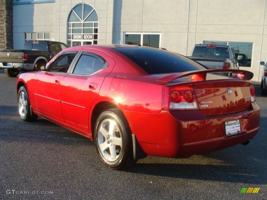 2009 Charger SXT AWD - Inferno Red Crystal Pearl / Dark Slate Gray photo #7