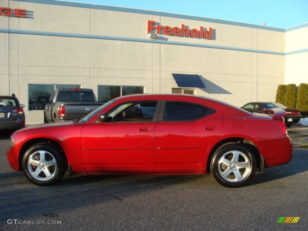 2009 Charger SXT AWD - Inferno Red Crystal Pearl / Dark Slate Gray photo #8
