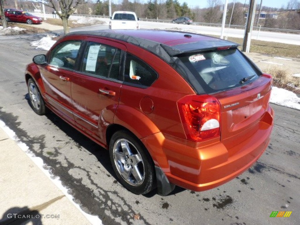 2007 Caliber R/T AWD - Sunburst Orange Pearl / Pastel Pebble Beige photo #6